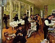 Edgar Degas Die Baumwollfaktorei France oil painting artist